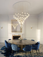 diy-ceramic-flower-chandelier