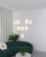 diy-ceramic-flower-chandelier