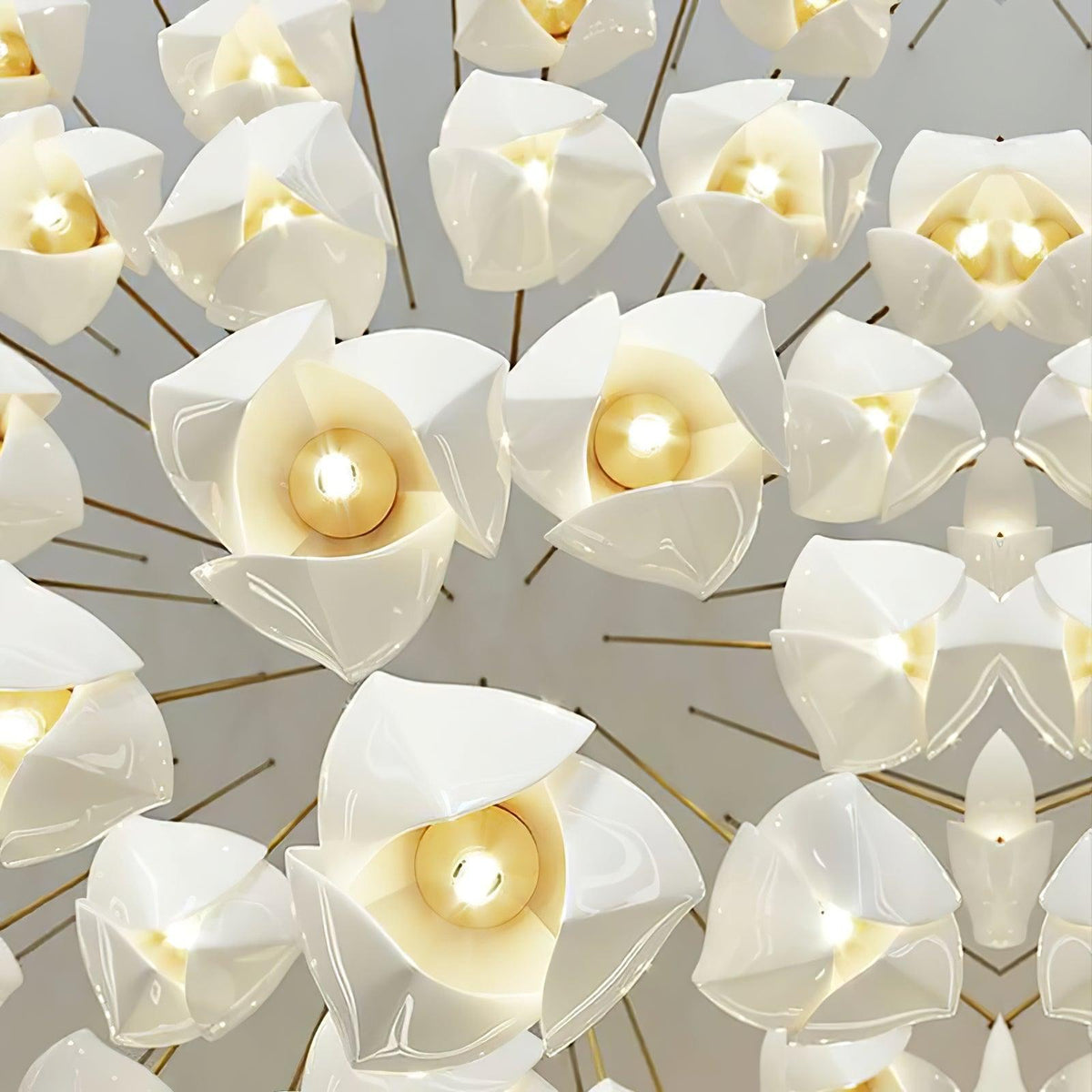 diy-ceramic-flower-chandelier