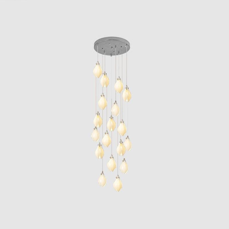 diy-ceramic-flower-chandelier