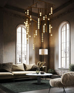 diy-luminous-cascade-chandelier