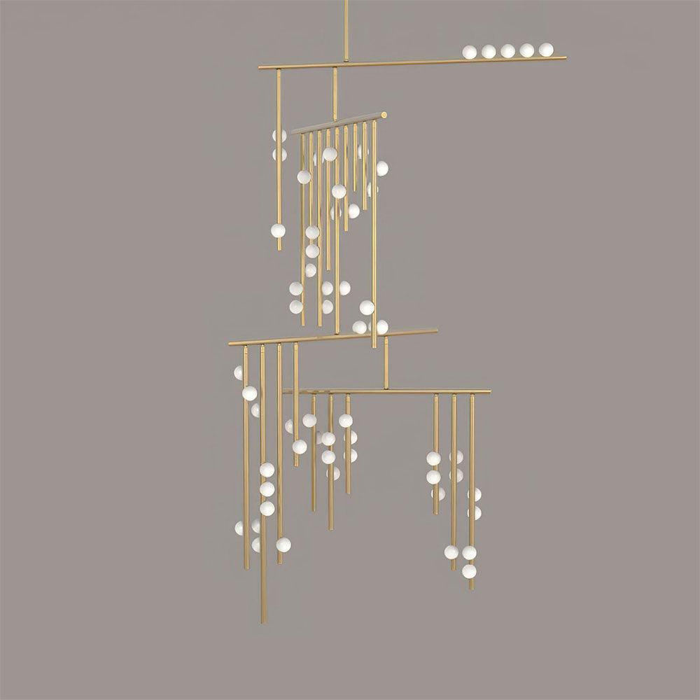 diy-luminous-cascade-chandelier