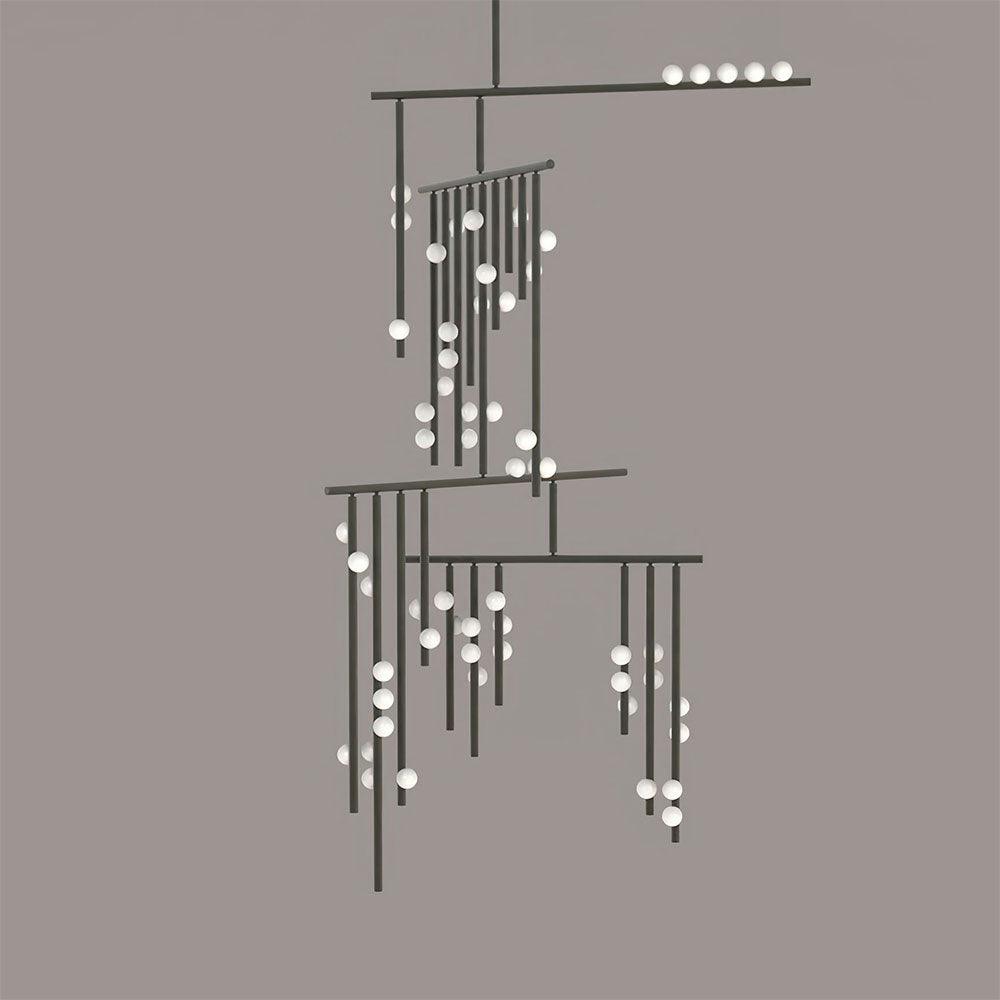 diy-luminous-cascade-chandelier