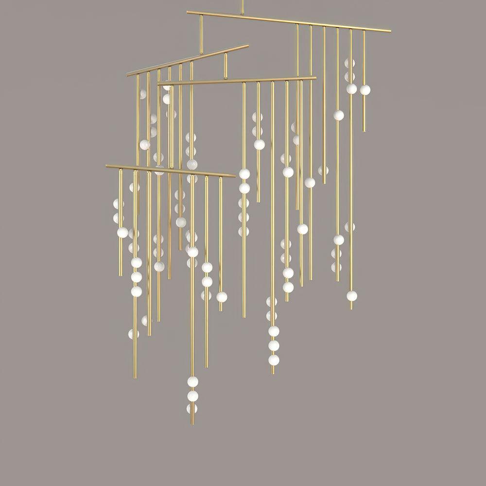 diy-luminous-cascade-chandelier