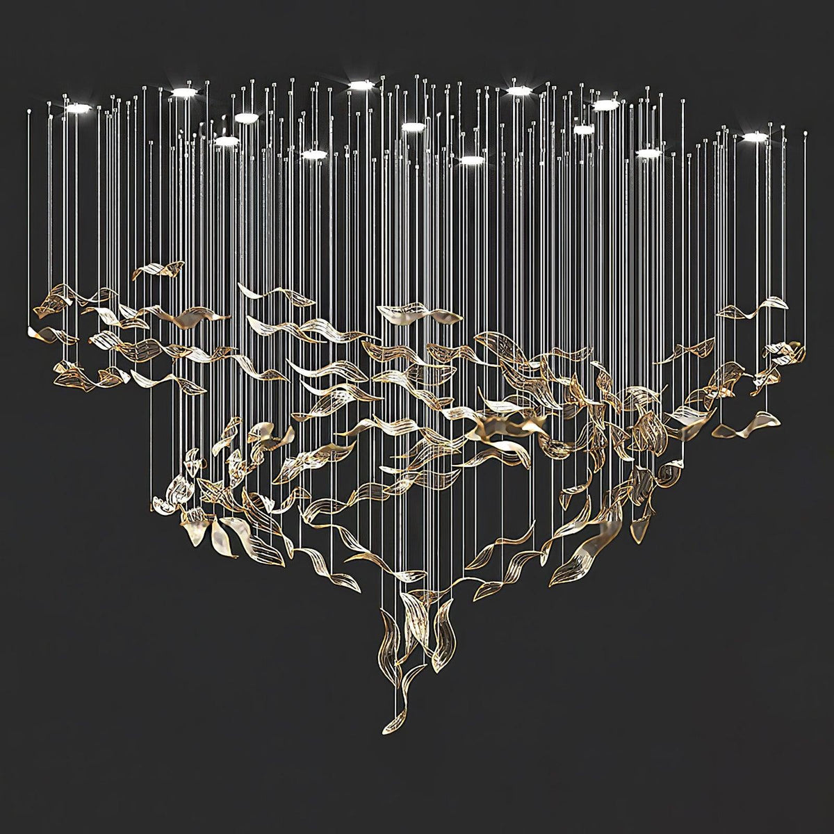 diy-fallen-leaf-chandelier