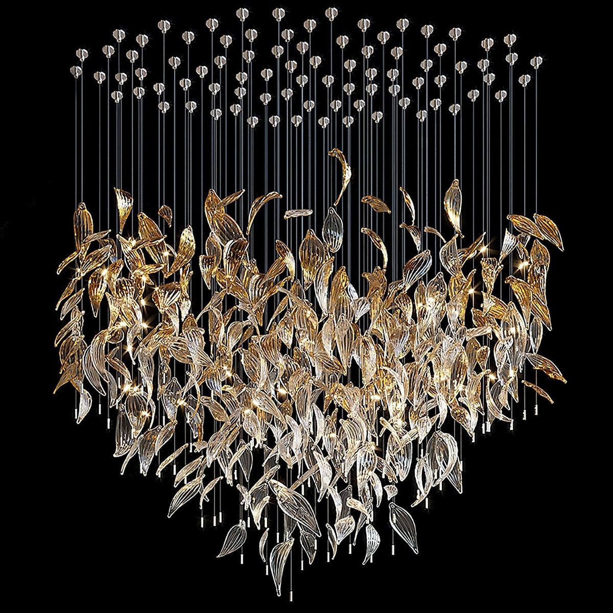 diy-fallen-leaf-chandelier