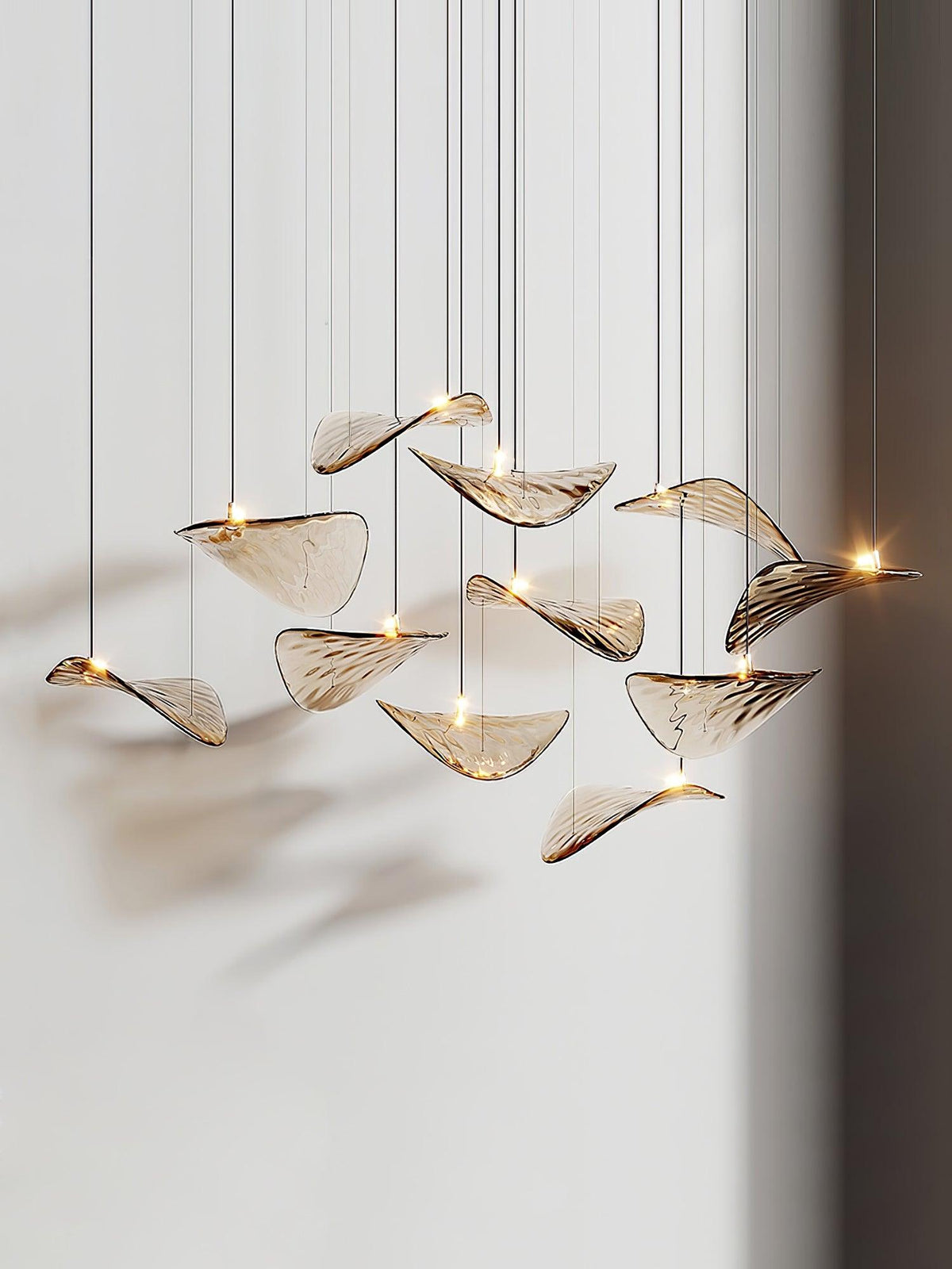 diy-floating-leaf-chandelier