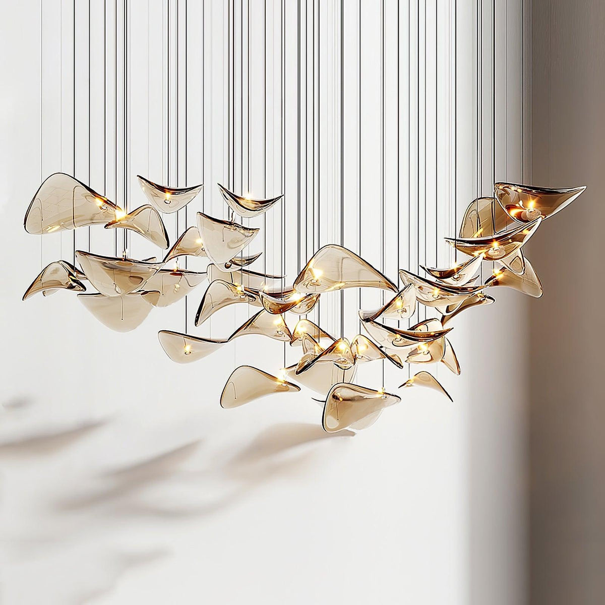 diy-floating-leaf-chandelier