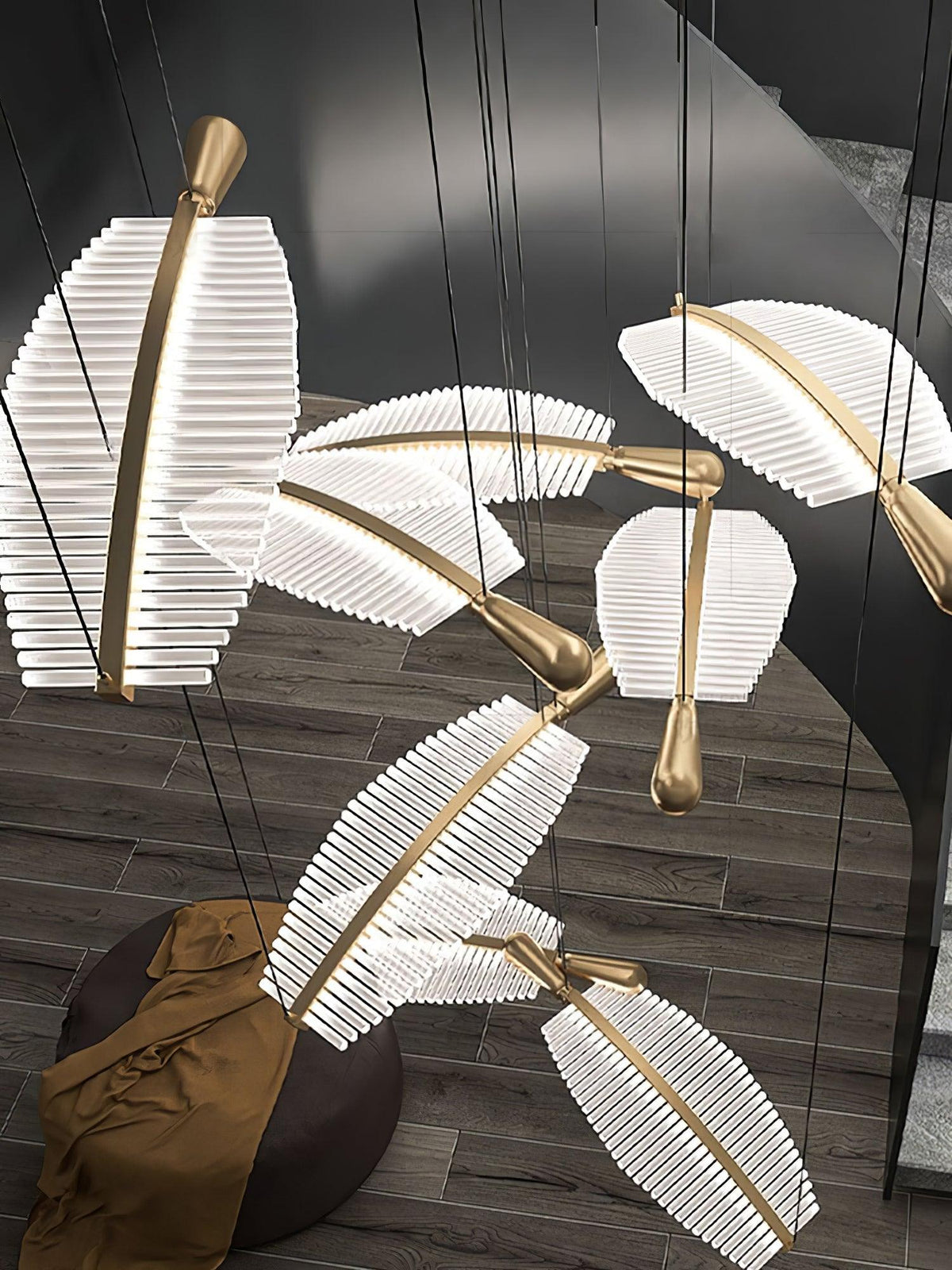 diy-leaf-led-chandelier