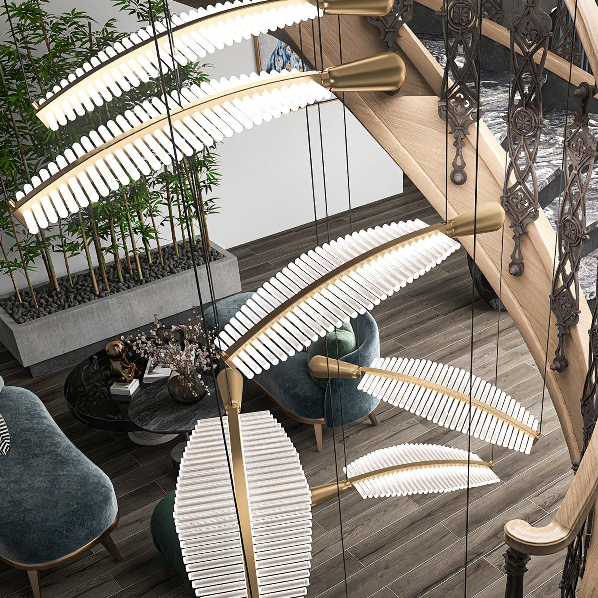 diy-leaf-led-chandelier