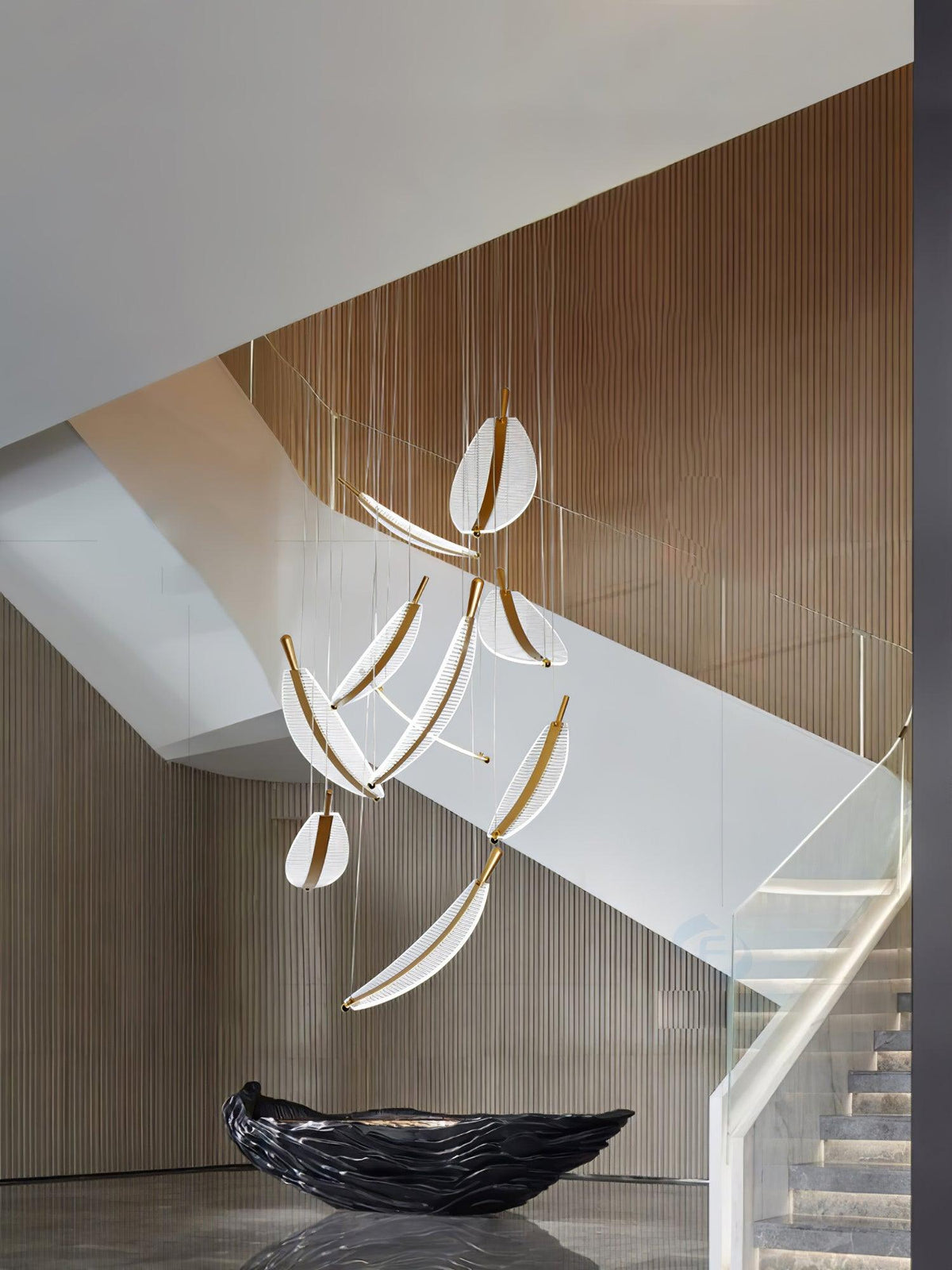 diy-leaf-led-chandelier