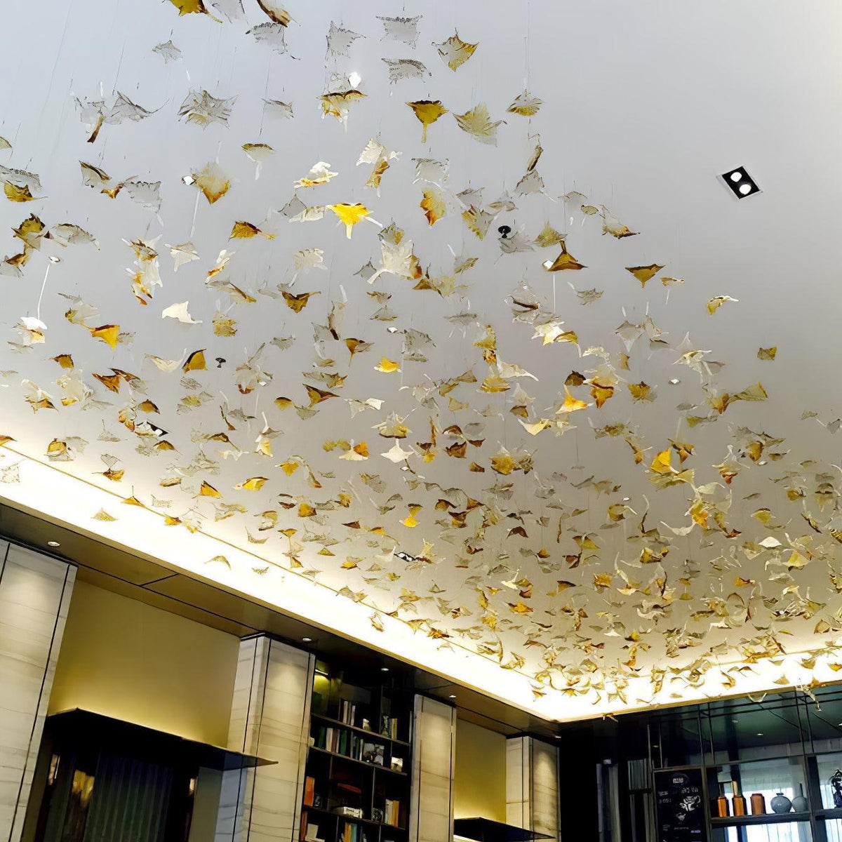 diy-maple-leaf-chandelier