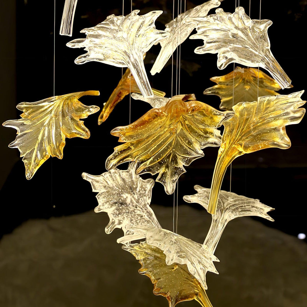 diy-maple-leaf-chandelier