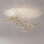 Tidal Art Glass Pendant Chandelier – Modern Cascading LED Light