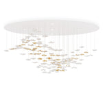 Tidal Art Glass Chandelier – Modern Cascading LED Pendant Light
