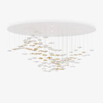 Tidal Art Glass Chandelier – Modern Cascading LED Pendant Light