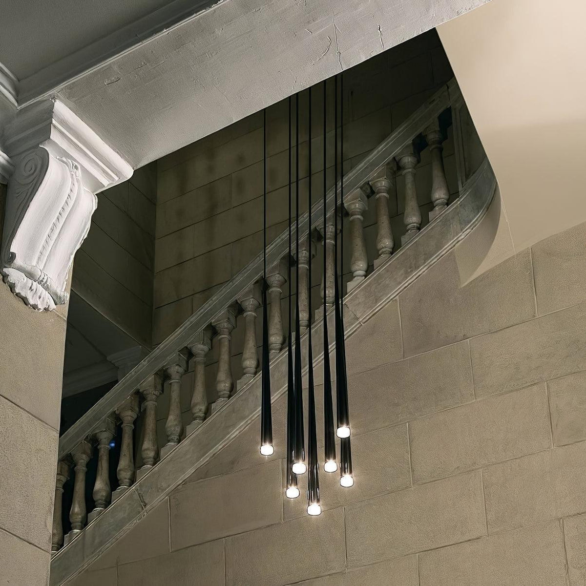 diy-slender-cone-chandelier
