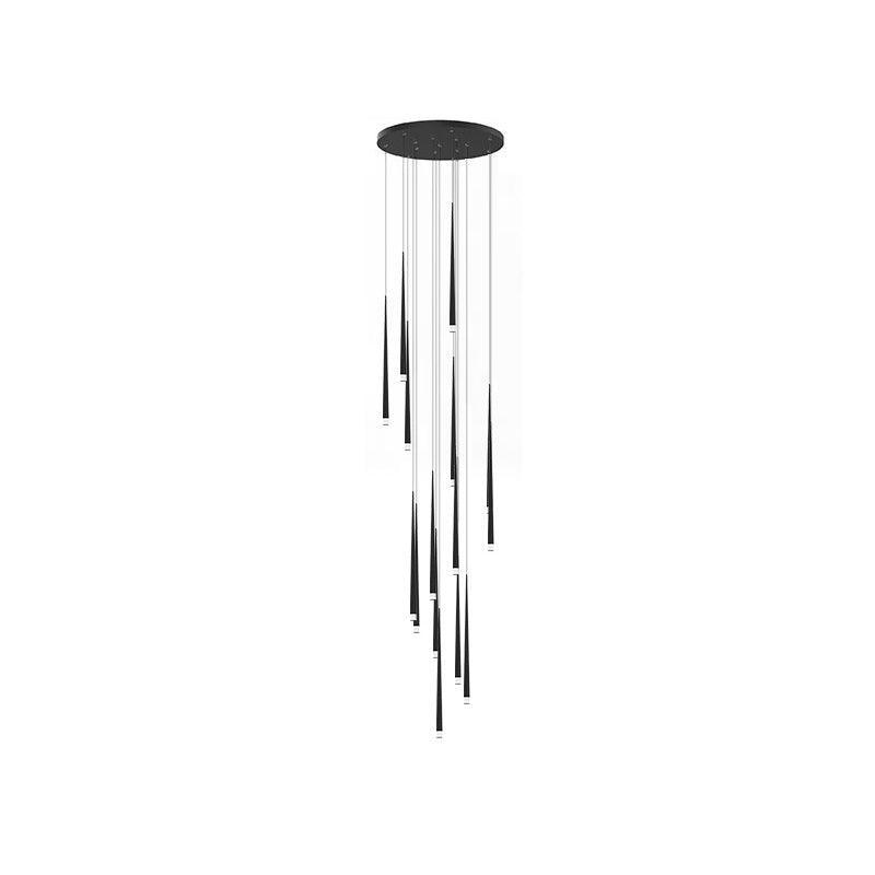 diy-slender-cone-chandelier