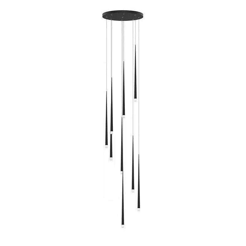 diy-slender-cone-chandelier