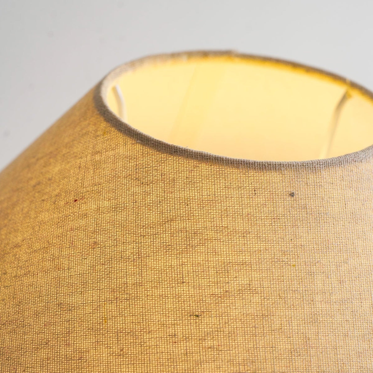 Emberveil Ceramic Table Lamp with Fabric Shade for Bedroom and Living Room
