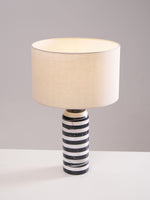 Tuxedo Marble Table Lamp – Modern Monochrome Accent Light for Bedroom and Living Room