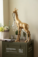 Giraffe Royale Sculpture Floor Lamp – Modern Crystal Pendant Light