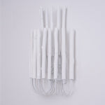 Swinton Sculptural Wooden Wall Sconce with Curved Iron Arm