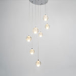 Crystal Ball Pendant Light – Chrome & Clear Glass Chandelier