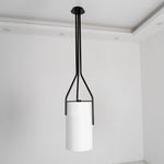 Arborescence Brass Linen Chandelier – Modern Minimalist Pendant for Dining and Foyer