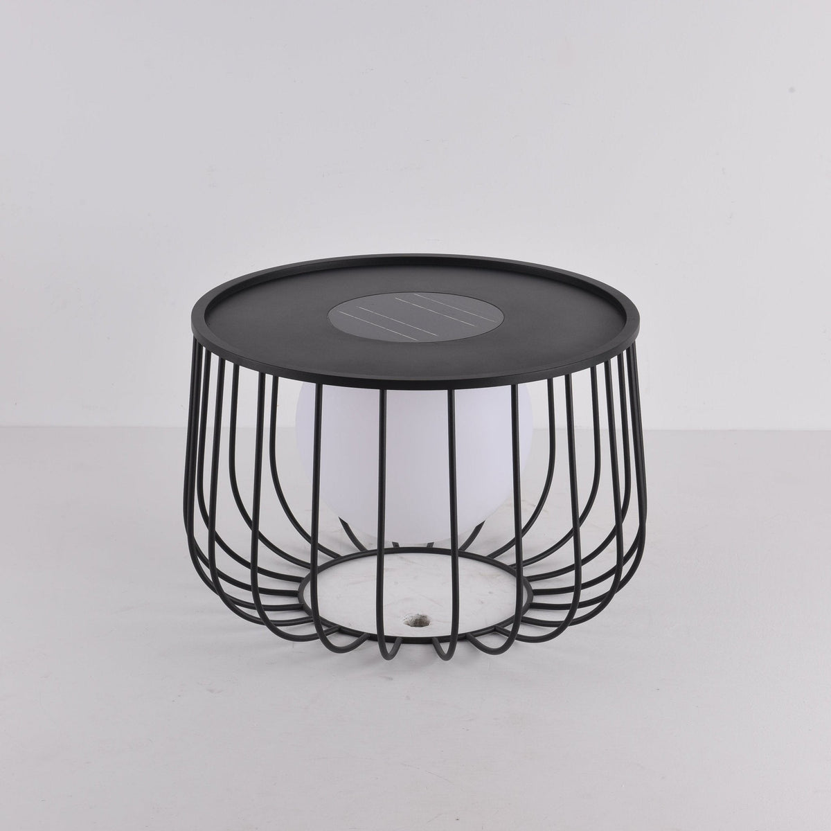 Rowan Cage Solar Lantern – Modern Outdoor Portable Lamp