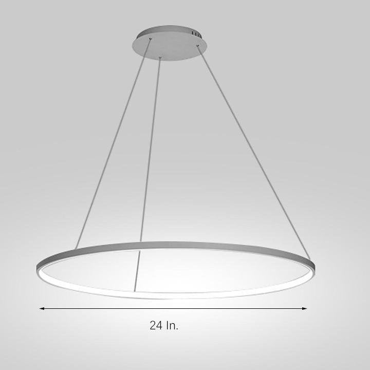 Starto 24 Acrylic Big Ring Opal Shade Single Pendant Light
