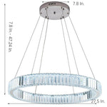 Luxury 1 Light Ring Shaped Wagon Wheel Chandelier In Gold Finish