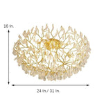 Firefly Sputnik Chandelier Modern Led Flush Mount Ceiling Light