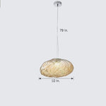 Smoked Glass Pendant Light with Distressed Metal Accent