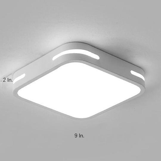 Lumina Square LED Flush Mount Ceiling Light in Acrylic and Metal