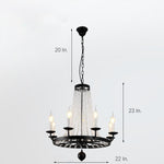 Empire Wagon Wheel Chandelier 8 10 12 Candle Lights 20 Adjustable Chain Crystal Accents