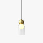 Dani Brass Pendant Light – Modern Nordic Glass Ceiling Lamp for Dining & Kitchen