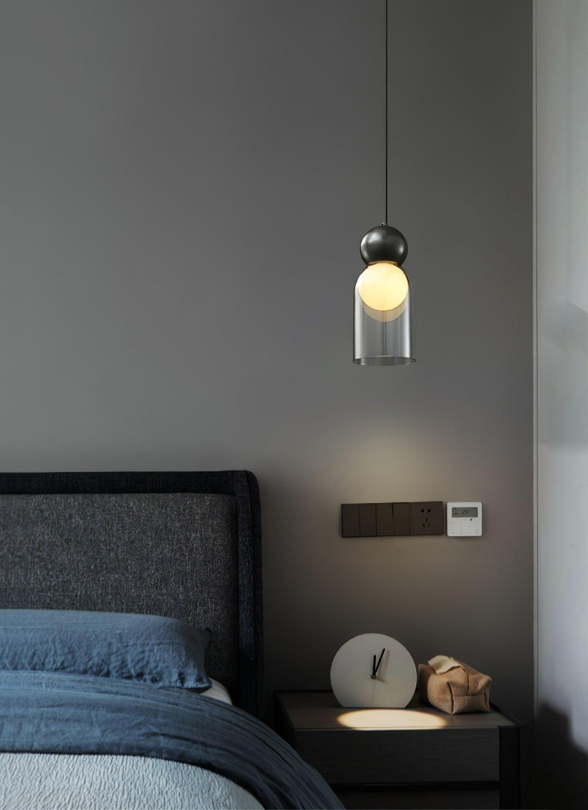 Dani Brass Pendant Light – Modern Nordic Glass Ceiling Lamp for Dining & Kitchen