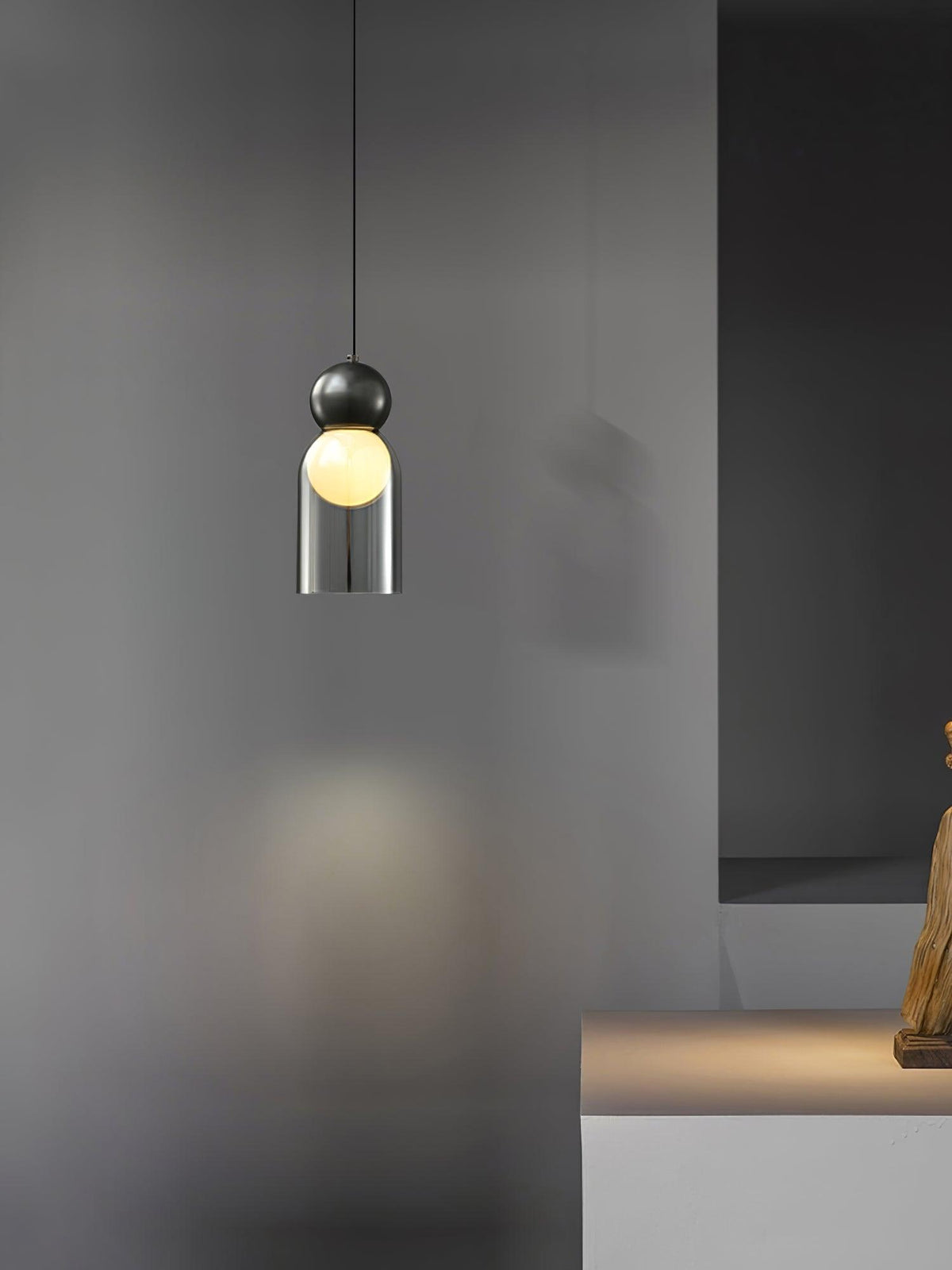 Dani Brass Pendant Light – Modern Nordic Glass Ceiling Lamp for Dining & Kitchen