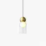 Dani Brass Pendant Light – Modern Nordic Glass Ceiling Lamp for Dining & Kitchen