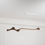 Curva Sculptural Wood LED Pendant Light – Modern Organic Design