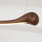 Curva Sculptural Wood LED Pendant Light – Modern Organic Design
