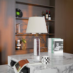 Virello Marble Table Lamp – Sculptural Modern Lighting with Brass Accents