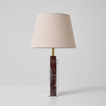 Virello Marble Table Lamp – Sculptural Modern Lighting with Brass Accents