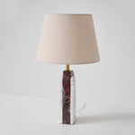 Virello Marble Table Lamp – Sculptural Modern Lighting with Brass Accents