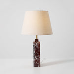 Virello Marble Table Lamp – Sculptural Modern Lighting with Brass Accents