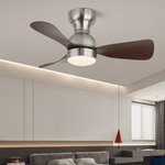 Civico Spin Ceiling Fan with Integrated LED Light, Modern Minimalist Design