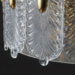 Decorative Patterned Glass Round Chandelier