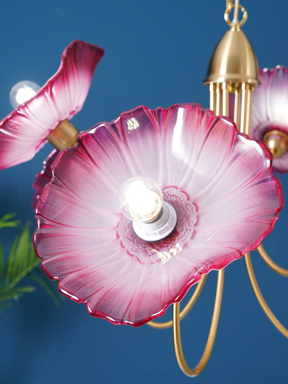 Delicate Lotus Leaf Chandelier
