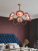 Delicate Lotus Leaf Chandelier